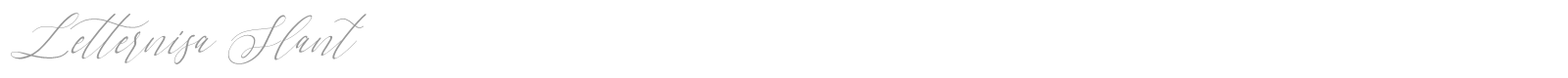 Letternisa font preview